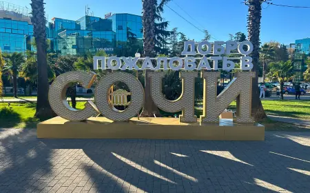 Лучшие места для прогулок в Сочи на весну